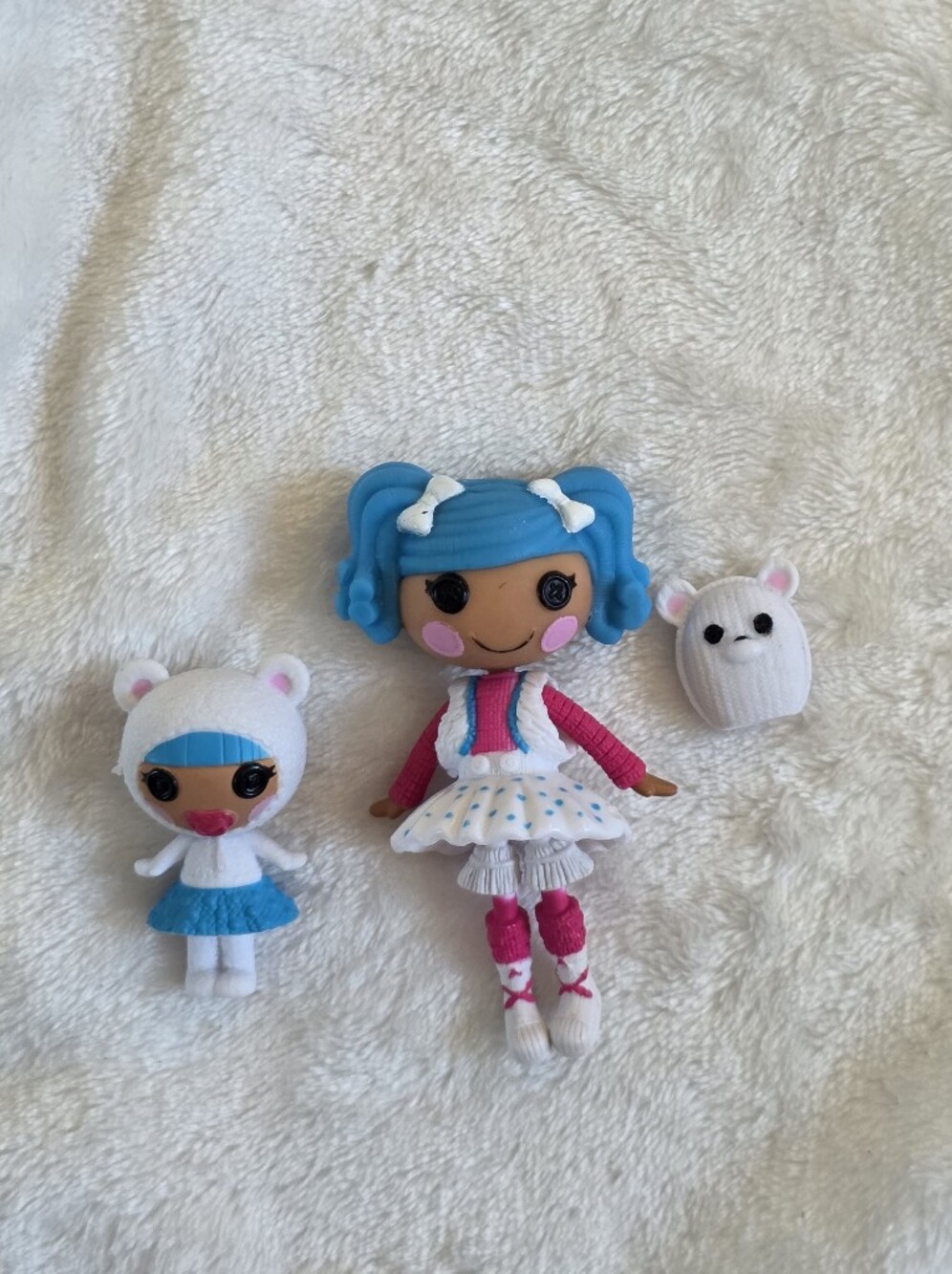 Mini Lalaloopsy Sisters - Mittens Fluff 'N' Stuff, Bundles Snuggle Stuff & Bear
